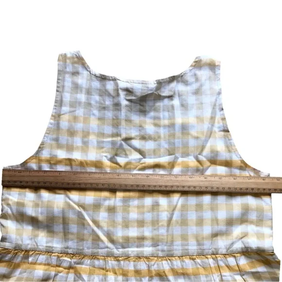 Madewell Button-Front Tiered Mini Dress